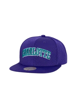 Boné Snapback Com Malha Mitchell & Ness Purple Hornets
