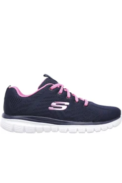 Calçado Desportivo Skechers Graceful - Get Connected Azul Marinho