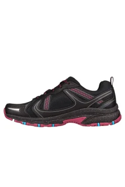 Calçado Trail Running Mulher Skechers Hillcrest Vast Adventure. Preto Rosa