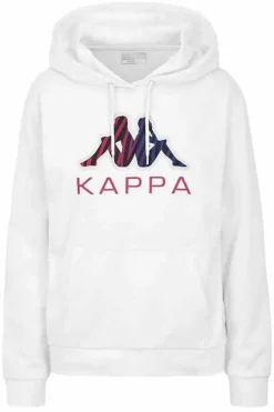 Camisola Com Capuz De Ginástica E Pilates Mulher Kappa Egle. Branco
