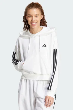 Camisola Com Capuz Em Moletão 3-stripes Essentials adidas