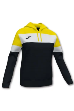 Camisola Com Capuz Joma Crew IV Preto Amarelo Branco
