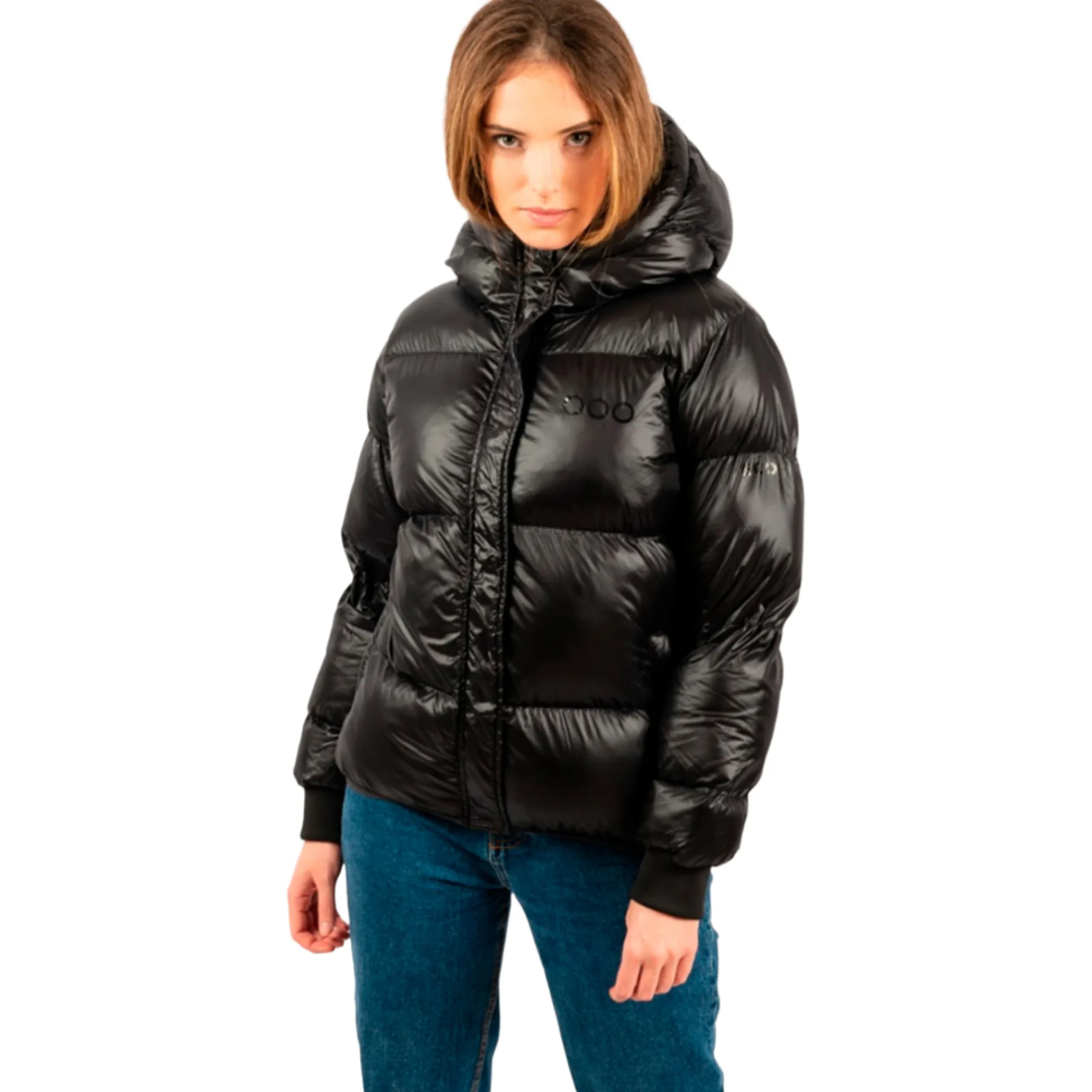 Casaco Après-ski Acolchoado Ecoon Monaco Short Preto