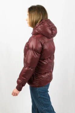 Casaco Après-ski Acolchoado Ecoon Monaco Short Bordô