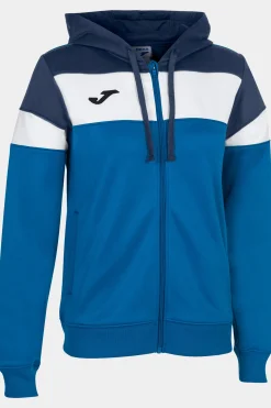 Casaco Com Capuz Joma Crew IV Azul Royal Azul Marinho Branco
