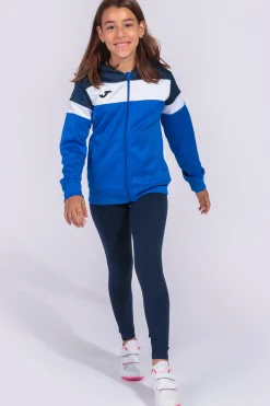 Casaco Com Capuz Joma Crew IV Azul Royal Azul Marinho Branco