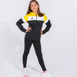 Casaco Com Capuz Joma Crew IV Preto Amarelo Branco