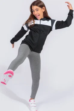 Casaco Com Capuz Joma Crew IV Preto Antracite Branco