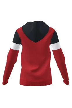 Casaco Com Capuz Joma Crew IV Vermelho Preto Branco