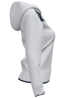 Casaco Com Capuz Joma Supernova II Branco Azul Marinho