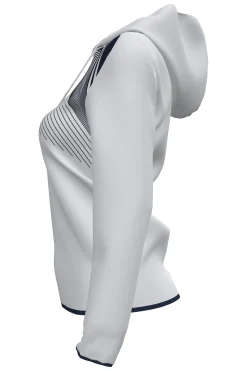 Casaco Com Capuz Joma Supernova II Branco Azul Marinho