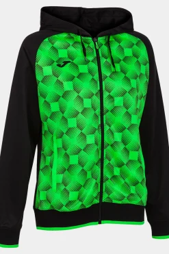Casaco Com Capuz Joma Supernova III Preto Verde Fluorescente