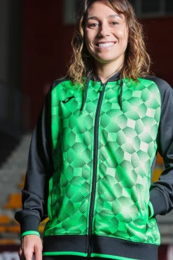 Casaco Com Capuz Joma Supernova III Preto Verde Fluorescente