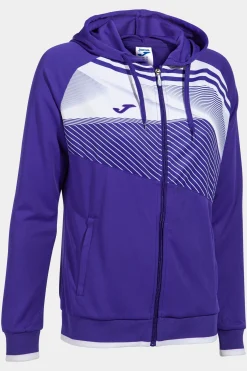 Casaco Com Capuz Joma Supernova II Roxo Branco