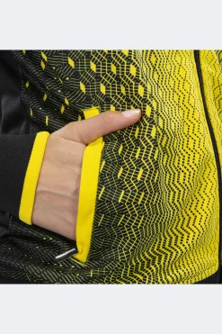 Casaco Com Capuz Joma Supernova Preto Amarelo