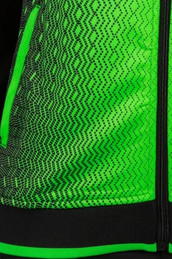Casaco Com Capuz Joma Supernova Preto Verde Fluorescente