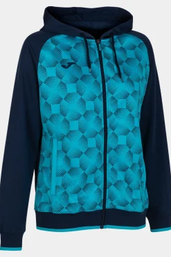 Casaco Com Capuz Joma Supernova III Azul Marinho Azul-turquesa Fluorescente