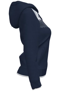 Casaco Com Capuz Joma Supernova II Azul Marinho Branco