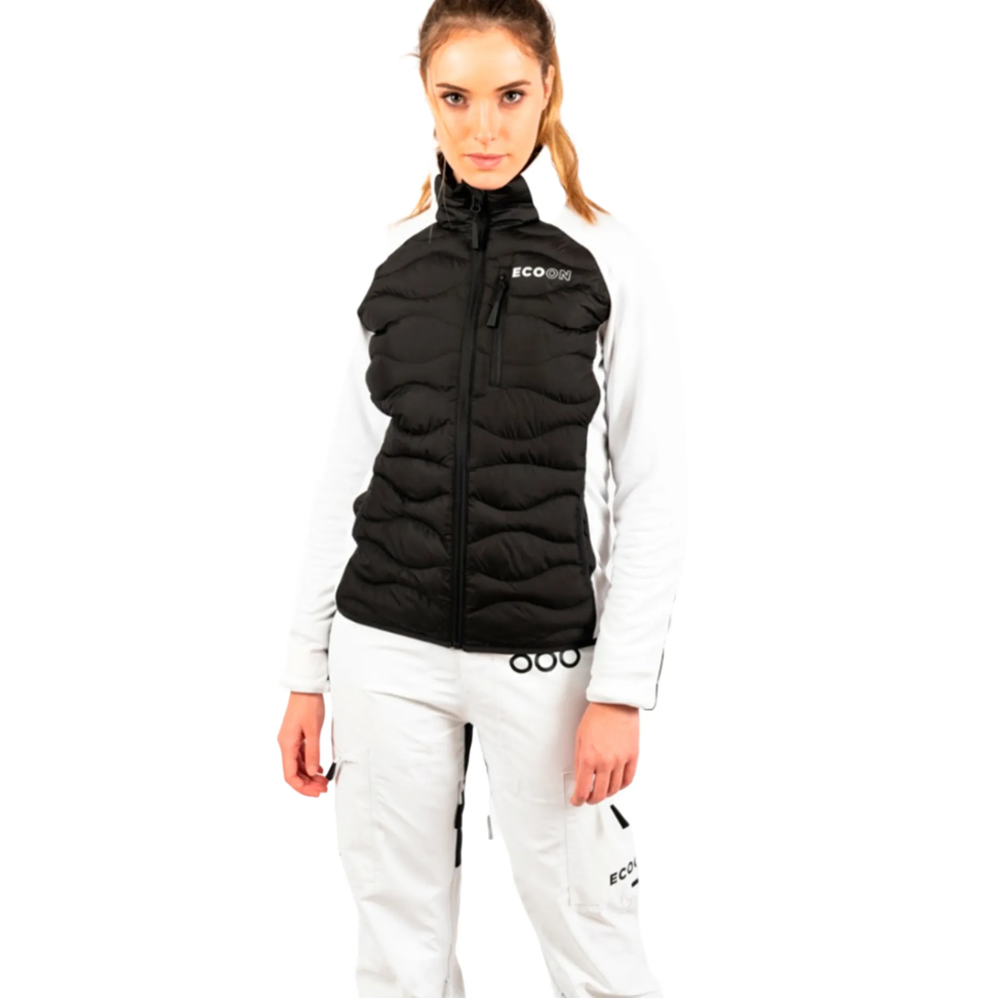 Casaco De Esqui Híbrido Isolado Ecoon Ecoactive Preto/branco