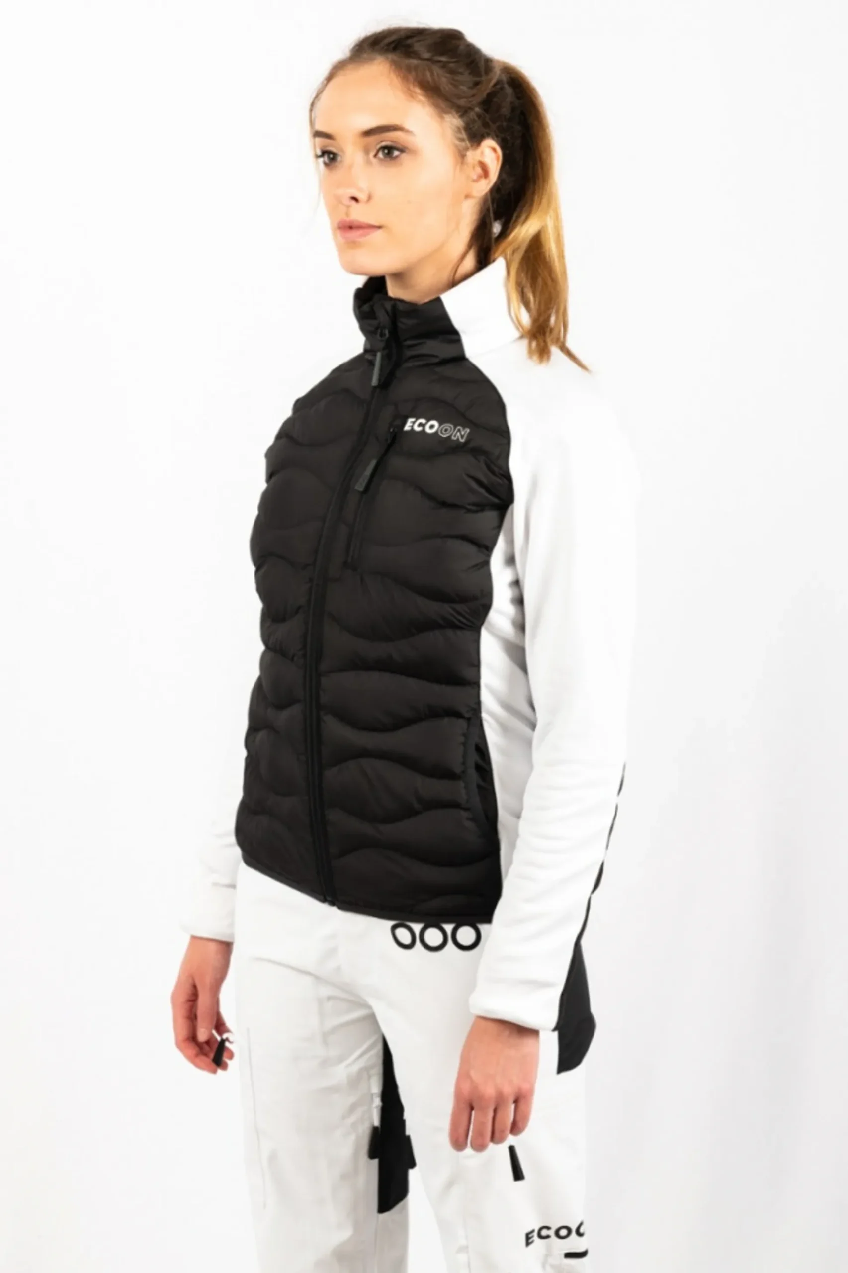 Casaco De Esqui Híbrido Isolado Ecoon Ecoactive Preto/branco