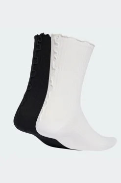 Meias De Cano Médio Com Folhos 2 Pares adidas