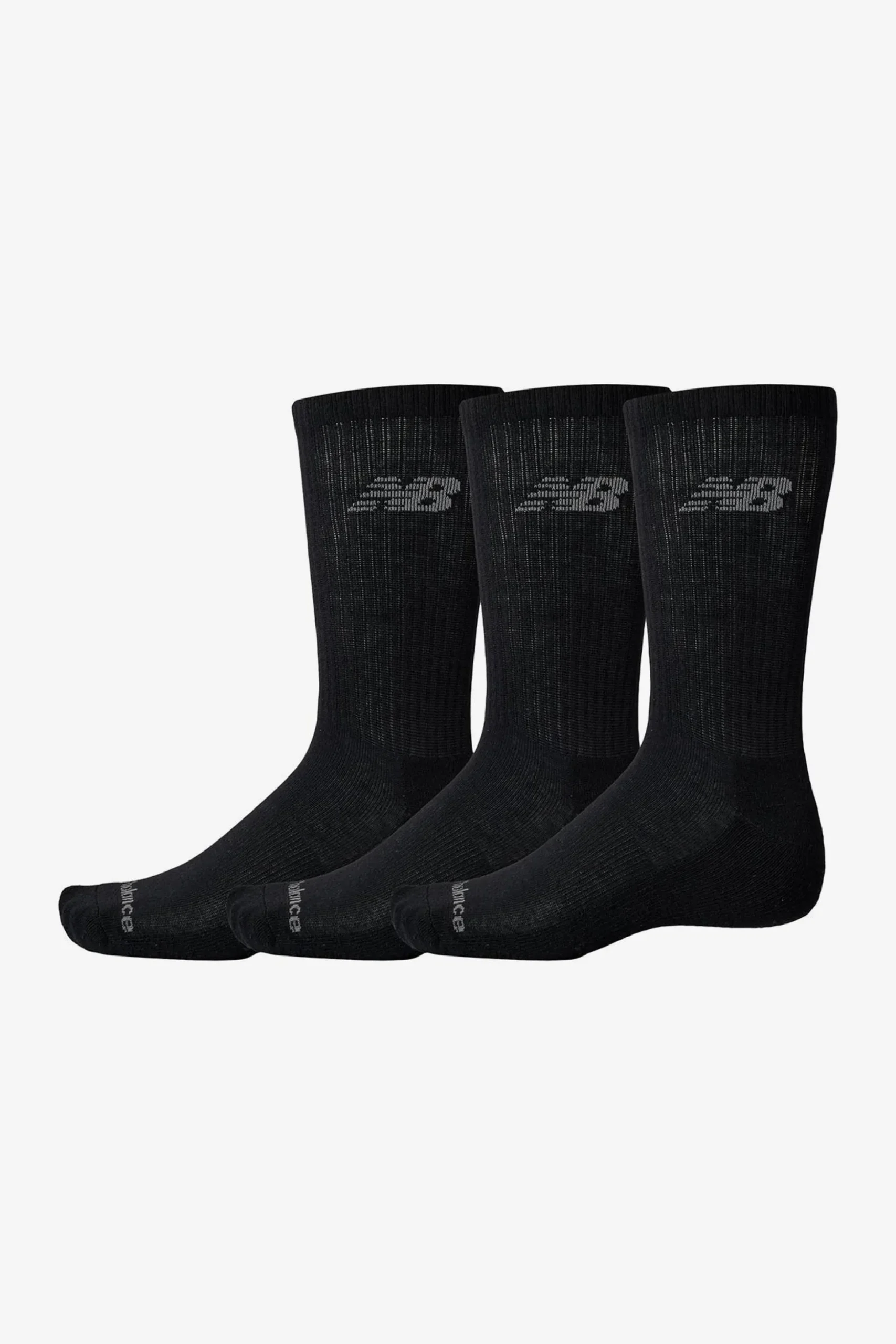 Meias New Balance Performance Basic Crew Cinza (3 Pares)