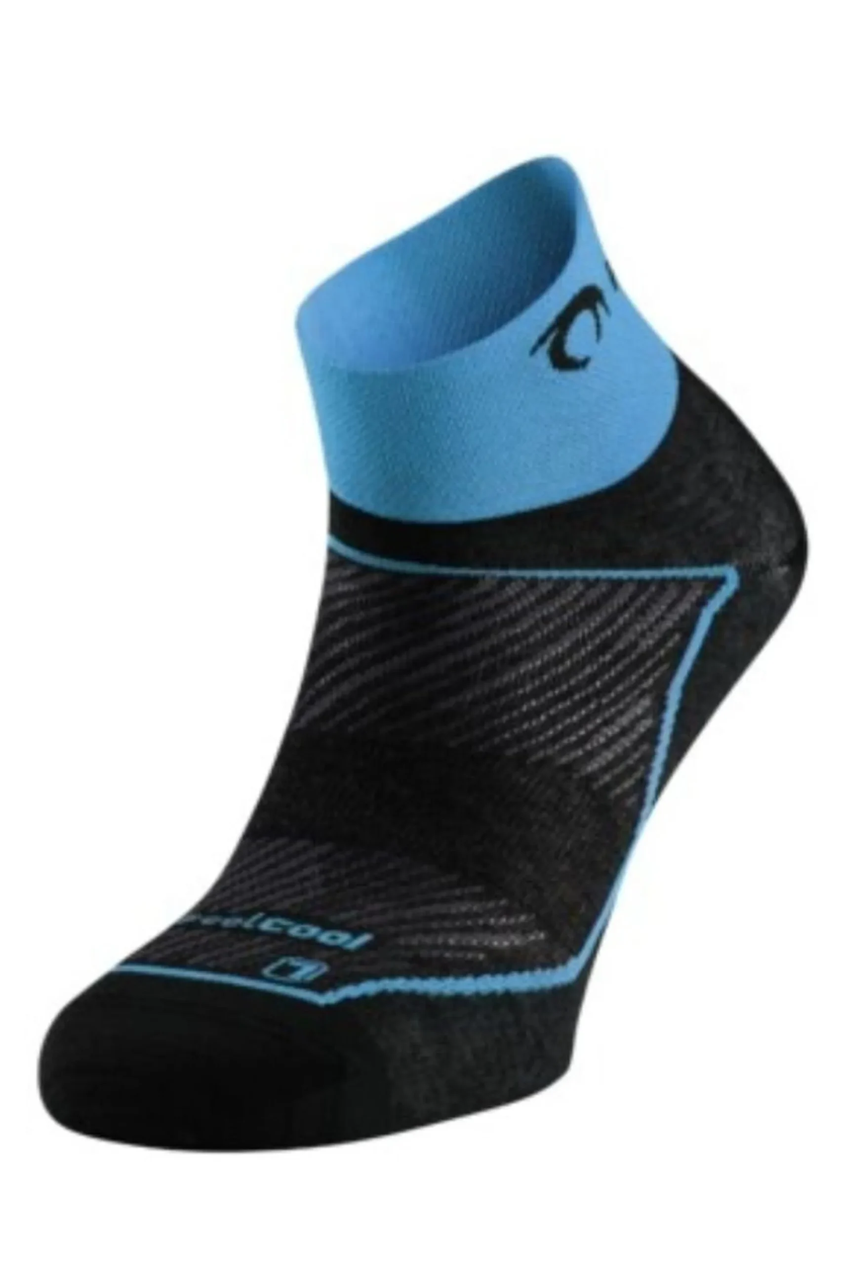 Meias Race W Para Mulher Preto/turquesa Lurbel