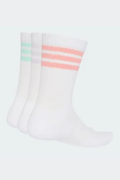 Meias 3-stripes Cushioned Crew – Embalagem De 3 Pares adidas