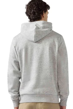 Moletom Champion Cinza Com Capuz Com Logo Estampado Grande