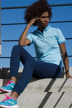 Pólo M/c Joma Bali II Azul-celeste