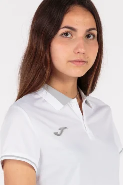 Pólo M/c Joma Championship VI Branco Cinzento