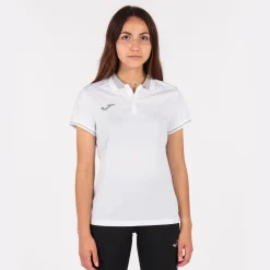 Pólo M/c Joma Championship VI Branco Cinzento