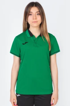 Pólo M/c Joma Championship VI Verde Preto