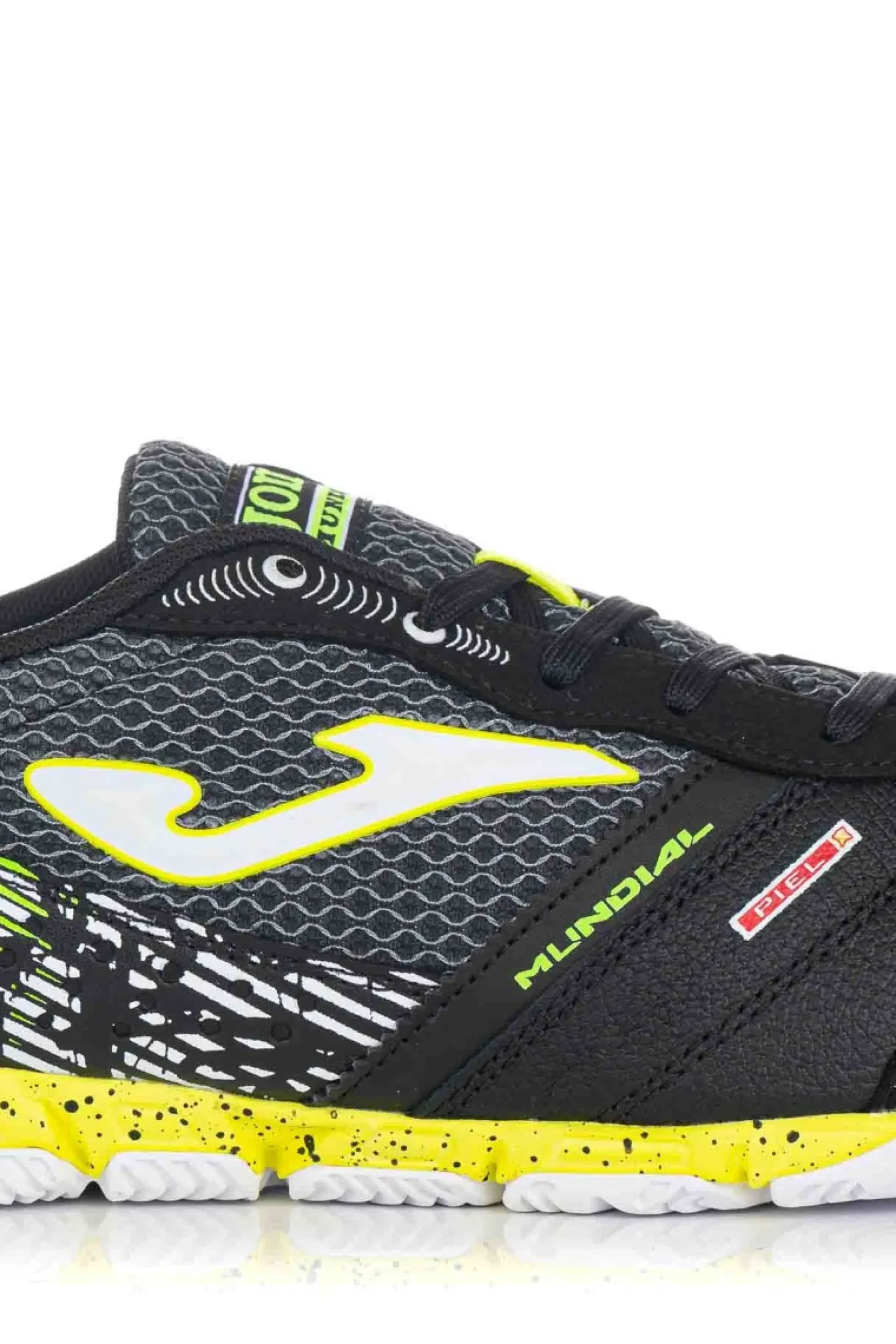 Sapato De Homem Joma Em Pele Que Garante Um Melhor Contacto Com A Bola E Uma Maior Resistência. A Biqueira Incorpora Uma Peça Para Aumentar A Aderência. A Palmilha É Feita De Eva Termoformada E A Palmilha É Feita De Material Texon. A Sola Intermédia É De Phylon De Alta Qualidade E Durabilidade (shore 55) Com Ranhuras Flexíveis Em Toda A Superfície. Sola De Borracha De Muito Boa Qualidade De Abrasão Din-70.