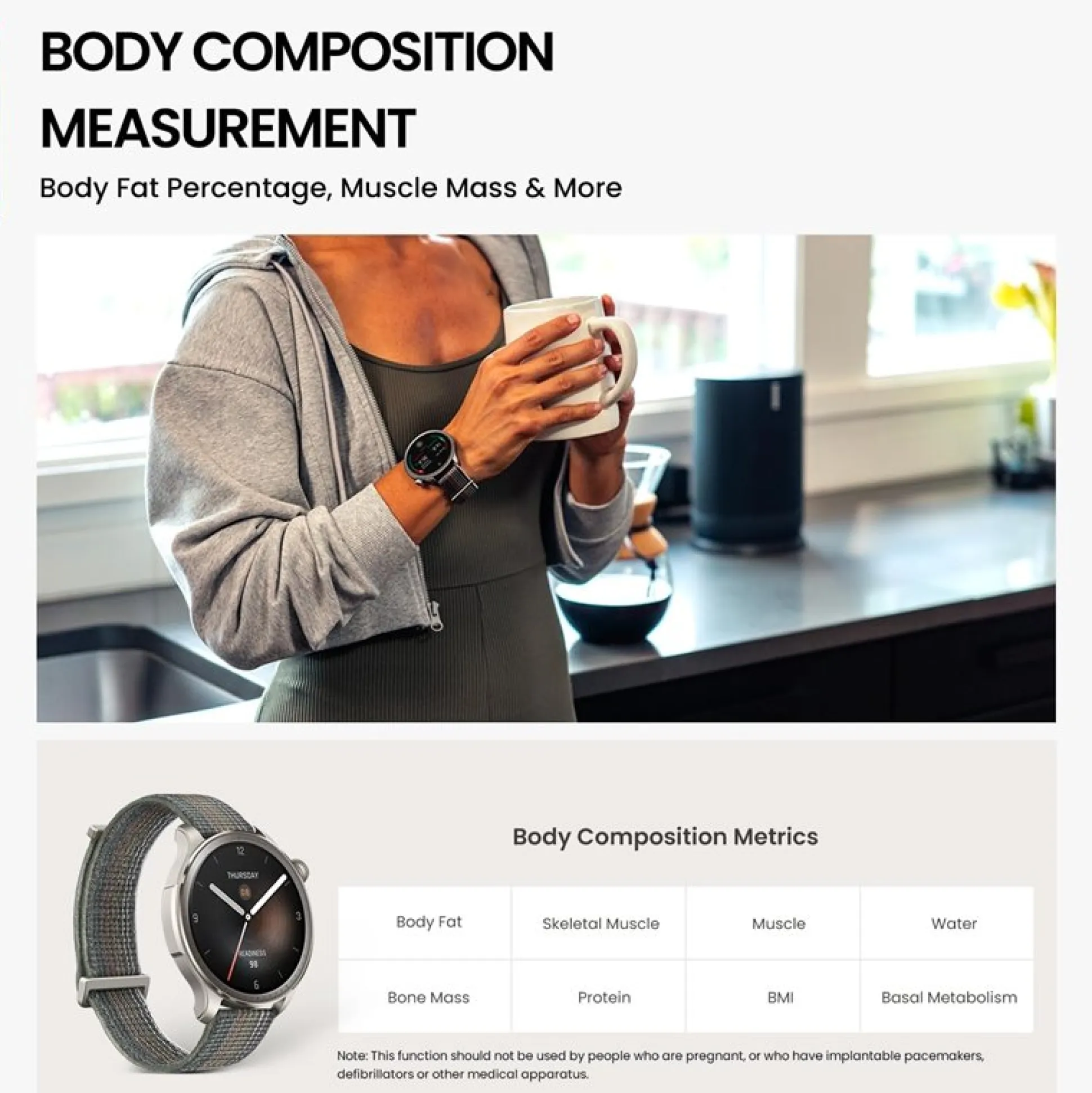 Smartwatch Amazfit Balance Cinzento Ø 46 MM