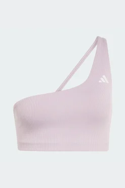 Sutiã Canelado De Sustentação Ligeira Com Um Ombro Optime Workout adidas