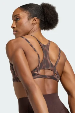 Sutiã De Sustentação Ligeira Optime Leopard Strappy adidas