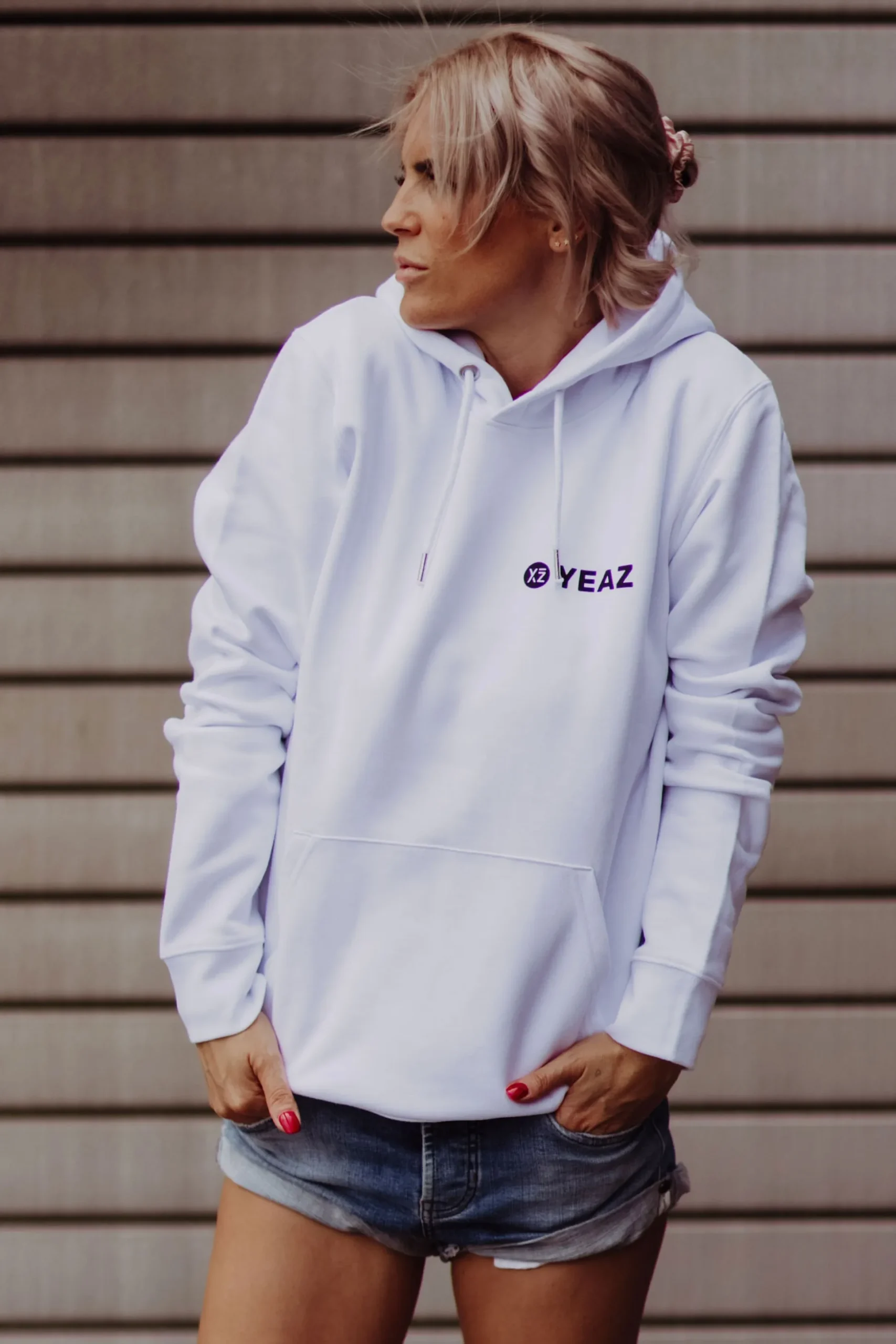 Sweatshirt Com Capuz Yeaz Cushy White