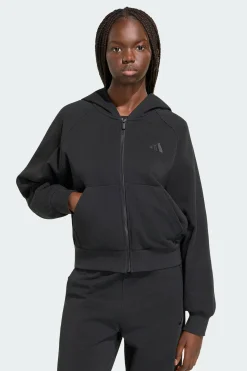 Sweatshirt Com Fecho Total E Capuz adidas Kit Pequeno Logo adidas