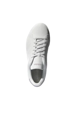 Tênis adidas Advantage Em Couro Branco Nuvem E Rosa Aero
