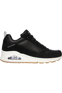 Ténis Skechers Uno-solid Air Pretos Para Mulher