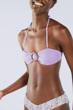 Top Biquíni Bandeau Silver