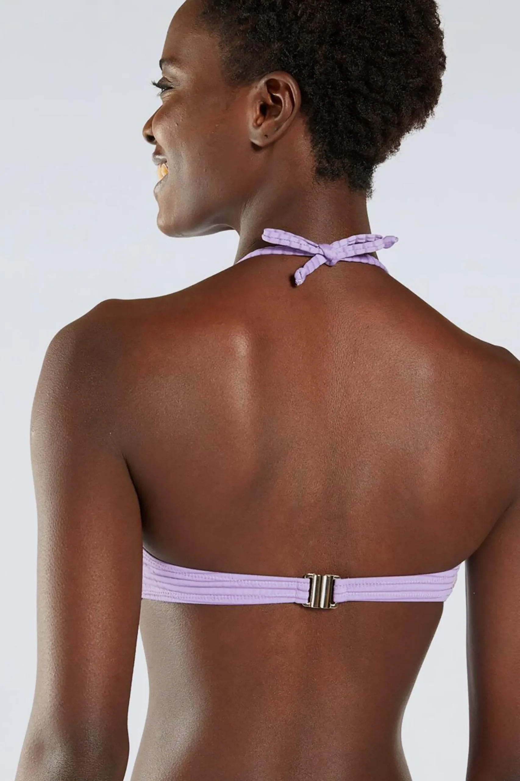 Top Biquíni Bandeau Silver