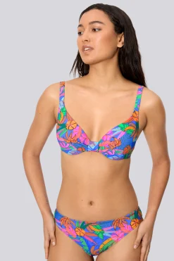 Top De Biquíni Com Aro Estampado Ysabel Mora