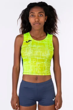 Top Joma Elite VIII Azul Marinho Amarelo Fluorescente