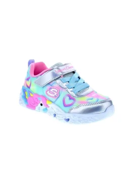 Zapatillas Skechers Unicorn Charmer Luces Plata